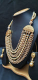 S54 Layered gold necklace set