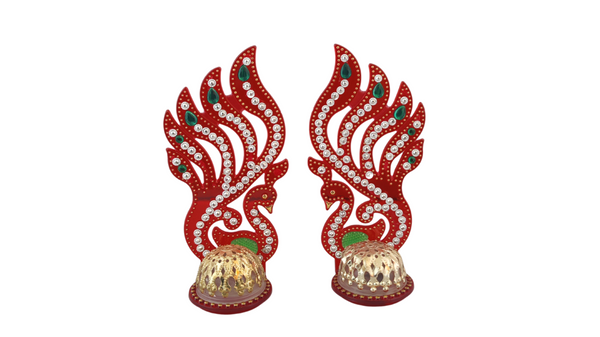 Peacock Diya Stand LED D42