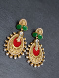 E11 Green & Red Base with Golden Effect 2 Pearl