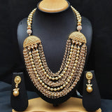 S54 Layered gold necklace set