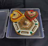 Collapsible Diya Rangoli (White Base) R5