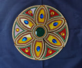 Round Intricate Red & Yellow Rangoli R6