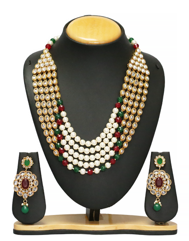 S12 Long Mala Pearl Polki