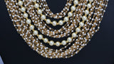 S54 Layered gold necklace set